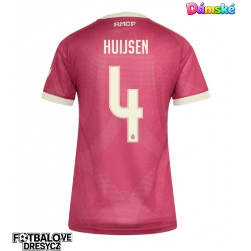 Real Madrid Dean Huijsen #4 Dámské Alternativní Dres 2026-27 Krátký Rukáv Real Madrid Dean Huijsen #4 Dámské Alternativní Dres 2026-27 Krátký Rukáv